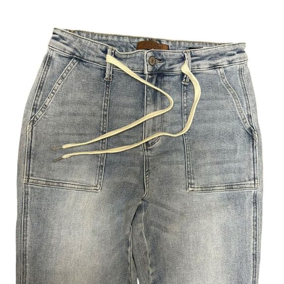 Judy Blue SATURDAY MORNING HIGH RISE JOGGER BOYFRIEND Blue JEANS 9/29 31x31 - Picture 3 of 13